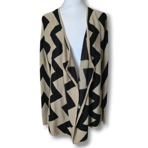 Faded Glory Chevron Knit Cardigan - Size Small